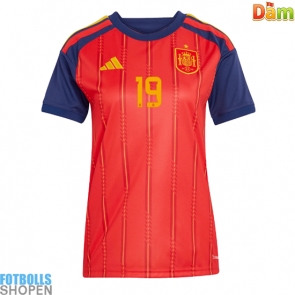 Billiga Spanien Lamine Yamal #19 Hemmatröja Dam VM 2026 Kortärmad